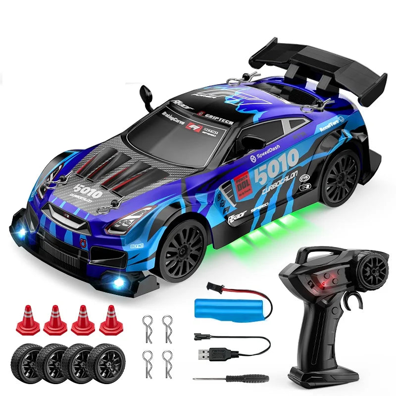 Auto RC Drift 1:24 4WD z oświetleniem LED