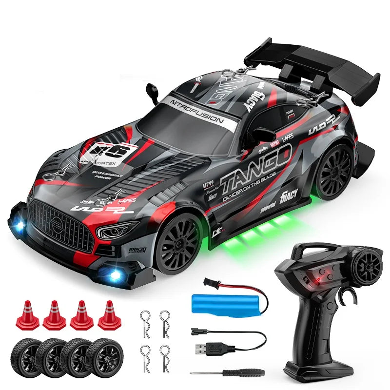 Auto RC Drift 1:24 4WD z oświetleniem LED