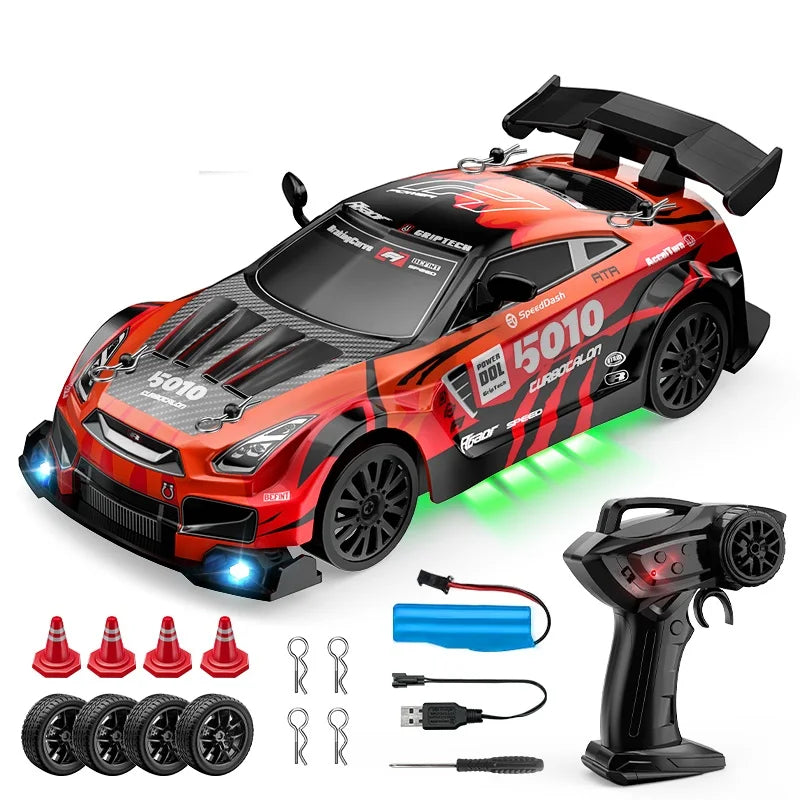 Auto RC Drift 1:24 4WD z oświetleniem LED