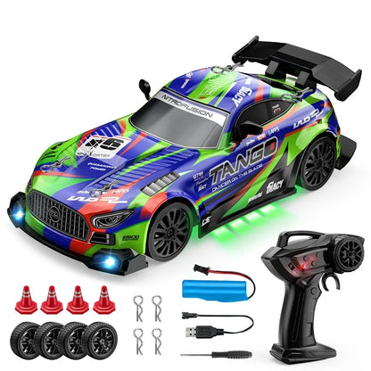 Auto RC Drift 1:24 4WD z oświetleniem LED