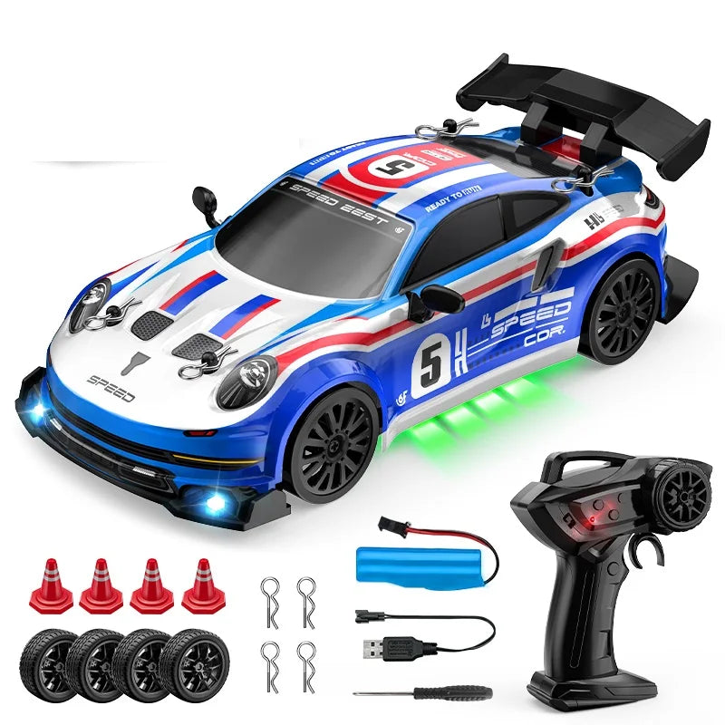 Auto RC Drift 1:24 4WD z oświetleniem LED